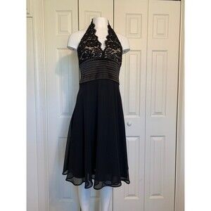 JS Boutique Vintage Lace Halter Dress Size 6